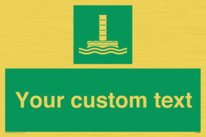 SA7288: Custom sign safe condition Evacuation chute