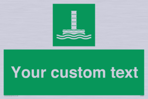 SA7288: Custom sign safe condition Evacuation chute