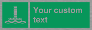 SA7288: Custom sign safe condition Evacuation chute