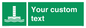 SA7288: Custom sign safe condition Evacuation chute