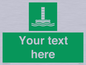 SA7288: Custom sign safe condition Evacuation chute