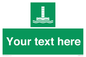 SA7288: Custom sign safe condition Evacuation chute