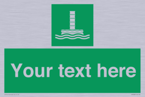 SA7288: Custom sign safe condition Evacuation chute