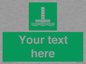 SA7288: Custom sign safe condition Evacuation chute