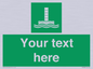 SA7288: Custom sign safe condition Evacuation chute