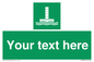 SA7288: Custom sign safe condition Evacuation chute