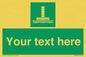 SA7288: Custom sign safe condition Evacuation chute