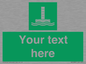 SA7288: Custom sign safe condition Evacuation chute