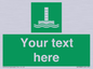 SA7288: Custom sign safe condition Evacuation chute