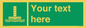 SA7288: Custom sign safe condition Evacuation chute