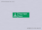 SA7288: Custom sign safe condition Evacuation chute