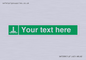 SA7288: Custom sign safe condition Evacuation chute