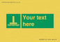 SA7288: Custom sign safe condition Evacuation chute