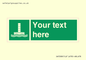 SA7288: Custom sign safe condition Evacuation chute