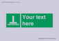 SA7288: Custom sign safe condition Evacuation chute