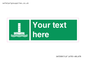 SA7288: Custom sign safe condition Evacuation chute