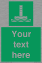 SA7288: Custom sign safe condition Evacuation chute