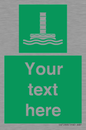 SA7288: Custom sign safe condition Evacuation chute