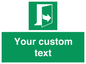 SA7290: Custom sign safe condition door opens pulling left hand side