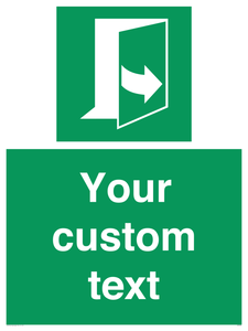 SA7290: Custom sign safe condition door opens pulling left hand side