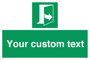 SA7290: Custom sign safe condition door opens pulling left hand side