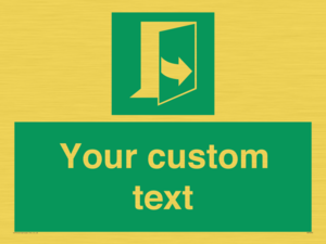 SA7290: Custom sign safe condition door opens pulling left hand side