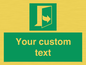 SA7290: Custom sign safe condition door opens pulling left hand side