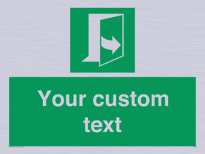 SA7290: Custom sign safe condition door opens pulling left hand side