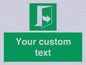SA7290: Custom sign safe condition door opens pulling left hand side