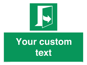 SA7290: Custom sign safe condition door opens pulling left hand side