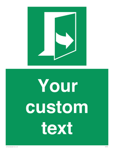 SA7290: Custom sign safe condition door opens pulling left hand side
