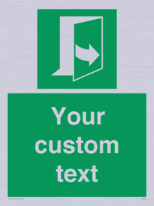 SA7290: Custom sign safe condition door opens pulling left hand side