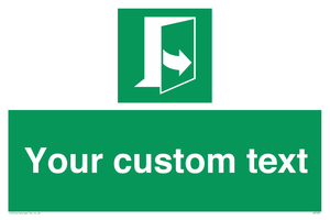 SA7290: Custom sign safe condition door opens pulling left hand side
