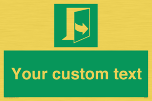 SA7290: Custom sign safe condition door opens pulling left hand side