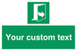 SA7290: Custom sign safe condition door opens pulling left hand side