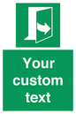 SA7290: Custom sign safe condition door opens pulling left hand side