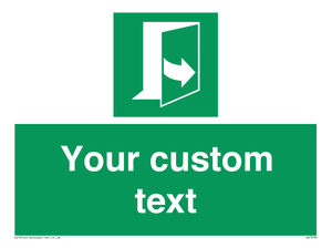 SA7290: Custom sign safe condition door opens pulling left hand side