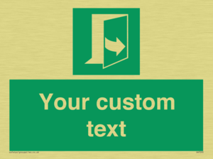 SA7290: Custom sign safe condition door opens pulling left hand side