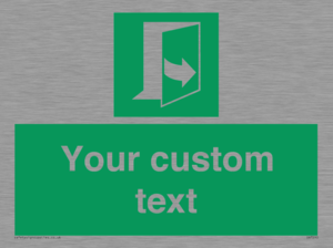 SA7290: Custom sign safe condition door opens pulling left hand side