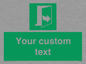 SA7290: Custom sign safe condition door opens pulling left hand side