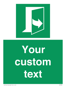 SA7290: Custom sign safe condition door opens pulling left hand side