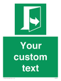 SA7290: Custom sign safe condition door opens pulling left hand side