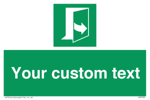 SA7290: Custom sign safe condition door opens pulling left hand side