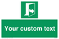 SA7290: Custom sign safe condition door opens pulling left hand side