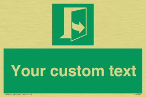 SA7290: Custom sign safe condition door opens pulling left hand side