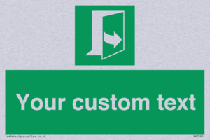 SA7290: Custom sign safe condition door opens pulling left hand side