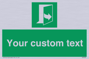 SA7290: Custom sign safe condition door opens pulling left hand side