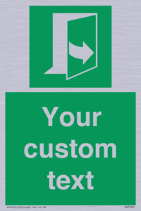 SA7290: Custom sign safe condition door opens pulling left hand side