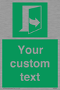 SA7290: Custom sign safe condition door opens pulling left hand side