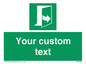 SA7290: Custom sign safe condition door opens pulling left hand side